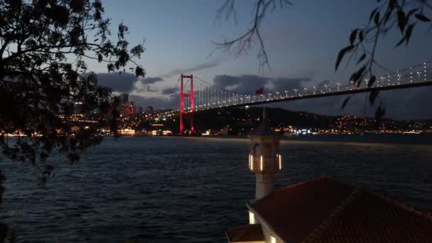 Kuzguncuk Istanbul Turquie Mosquée Historique Uryanizade Ahmet Esat Efendi Istanbul — Video