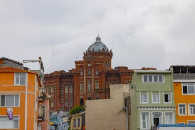 Phanar Rum Ortodoks Koleji ve Neo Bizans mimari tarzının dış çekimi Bulgaristan St. Stephen Kilisesi
