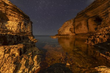 Kerpe Oteli. Kocaeli 'nin Karadeniz kıyısındaki kayalıklar. Türk seyahat noktaları. Kandira, Türkiye
