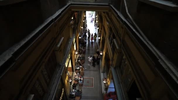 Syrian Passage Taksim Istanbul One Oldest Passages Istanbul — Stock Video