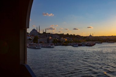 Galata Köprüsü 'nden İstanbul manzarası