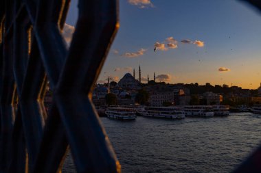 Galata Köprüsü 'nden İstanbul manzarası