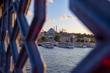 Galata Köprüsü 'nden İstanbul manzarası