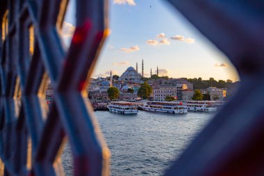 Galata Köprüsü 'nden İstanbul manzarası