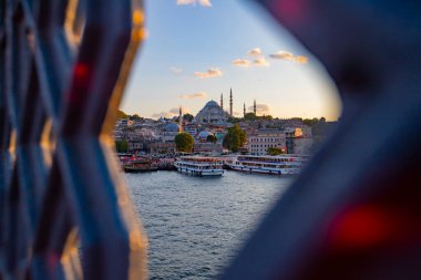 Galata Köprüsü 'nden İstanbul manzarası