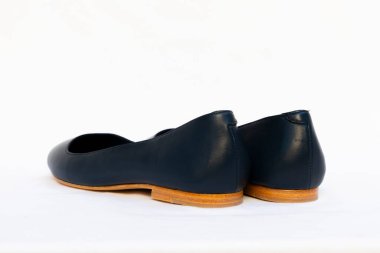 Renkli balerin ayakkabıları, deri ve şık.