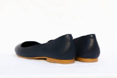 Renkli balerin ayakkabıları, deri ve şık.