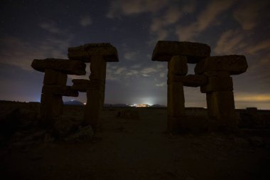 Blaundus Antik Kentinde gece astronomi yıldızı ve samanyolu fotoğrafları