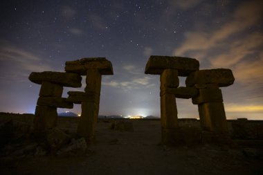 Blaundus Antik Kentinde gece astronomi yıldızı ve samanyolu fotoğrafları