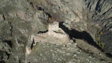 Ardahan 'daki Şeytan Kalesi' nin havadan görünüşü