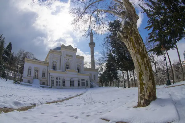  Sultan Abdulhamid tarafından 1885 yılında Beşiktaş 'ta inşa edilen Yıldız Hamidiye Camii (Türk Yıldız Hamidiye Camisi, Beşiktaş, İstanbul))