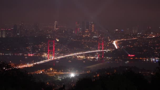 100Ste Verjaardag Viering Van Republiek Trkiye Synchronized Drone Lights Show — Stockvideo