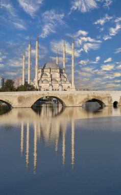 Taş köprü (Türkçe Takpr) ve Adana, Türkiye 'deki ana cami. Köprü, tarihsel olarak Ponte Sarus ve Adana 'daki Seyhan Nehri' ni kaplayan Roma köprüsü olarak bilinir..
