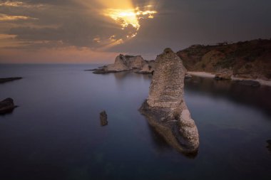 Agva 'daki Kilimli Sahili manzarası. Agva, İstanbul ilinin Sile ilçesine bağlı bir beldedir..