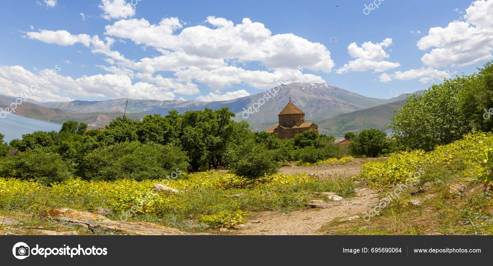 Akdamar Island Van Lake Armenian Cathedral Church Holy Cross Akdamar