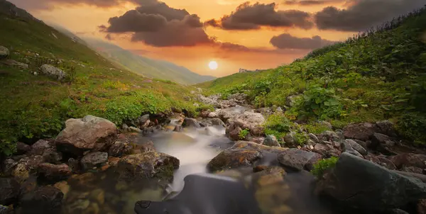 stock image Ambarli Plateau and Fish Lake