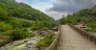 Arhavi / Artvin Türkiye 'de çift kemer köprüsü (cifte kemer kopru)