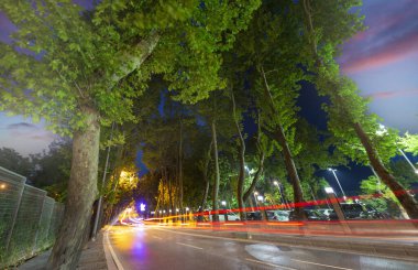 İstanbul 'un Sariyer ilçesinde yol manzarası