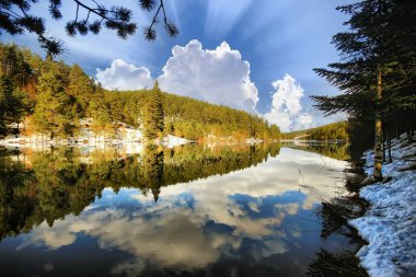 Panaromic landscape in Bozcaarmut lake
