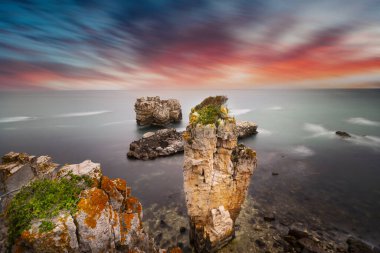 Fotoğraflar Kocaeli 'nin kıyı bölgelerinde uzun pozlama tekniğiyle çekildi.