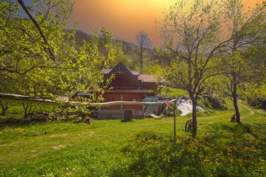 Martin Brod 'un Şelaleleri Una Ulusal Parkı, Bosna-Hersek' te