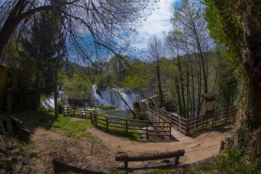 Martin Brod 'un Şelaleleri Una Ulusal Parkı, Bosna-Hersek' te