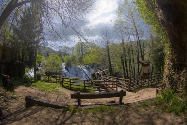 Martin Brod 'un Şelaleleri Una Ulusal Parkı, Bosna-Hersek' te