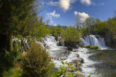 Martin Brod 'un Şelaleleri Una Ulusal Parkı, Bosna-Hersek' te