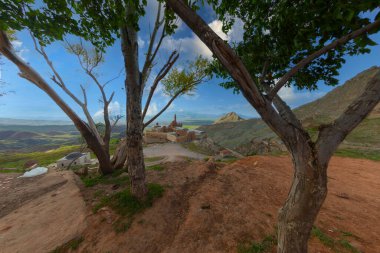 Dogubayazit Doğu Türkiye'de yakınlarındaki Ishak Paşa Sarayı (Ishakpasa Sarayı)