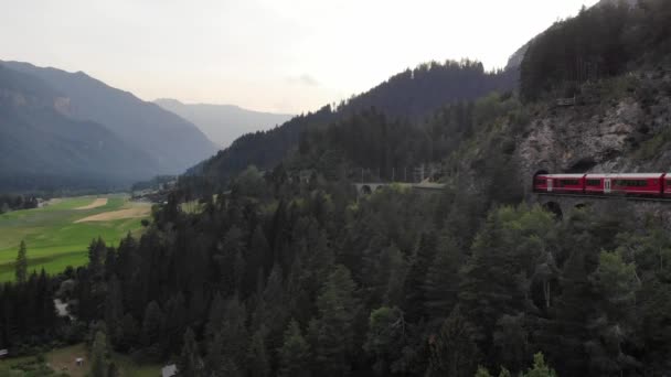 Vista Hotel Belvedere Furka Pass Suíça — Vídeo de Stock