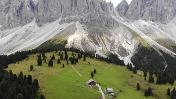 Alpine Resort Dolomiterna Cortina Ampezzo Sydtyrolen Italien Europa — Stockvideo