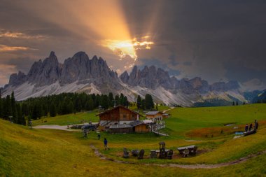 Geisleralm Rifugio Odle Dolomites İtalya