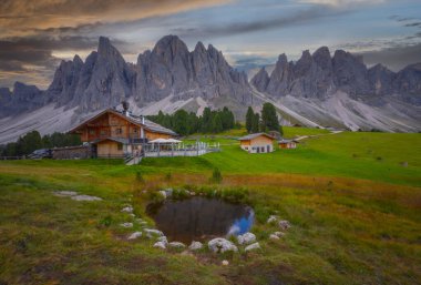 Geisleralm Rifugio Odle Dolomites İtalya