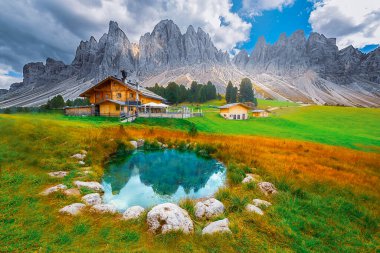 Geisleralm Rifugio Odle Dolomites İtalya