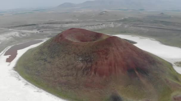 Jezioro Krater Meke Jego Okolice Konya — Wideo stockowe