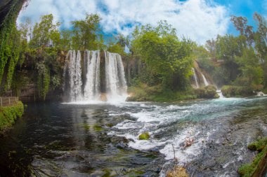 Antalya Dden şelalesinin olağanüstü doğa manzarası