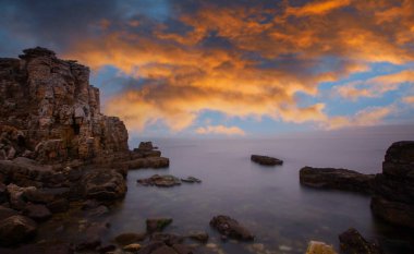Barganli, Kocaeli 'de uzun pozlama ve gün batımı fotoğrafları.