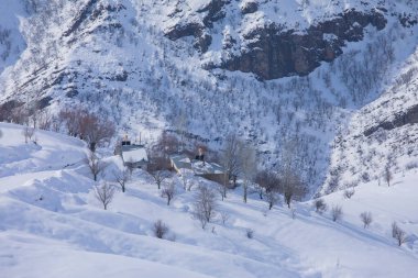 Erzincan Dağlarında Kış Sezonu Drone Fotoğrafı, Kemah Erzincan, Türkiye (Türkiye))