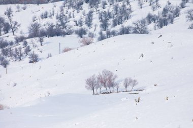 Erzincan Dağlarında Kış Sezonu Drone Fotoğrafı, Kemah Erzincan, Türkiye (Türkiye))