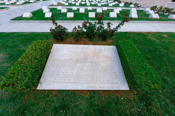 Cimitero Militare Canakkale Martyrs Memorial Monumento Guerra Che Commemora Circa — Foto Stock