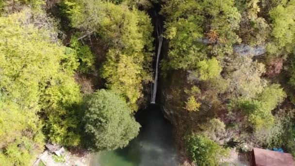 Erfelek Waterfall Hiking Area Sinop Turkey — стокове відео