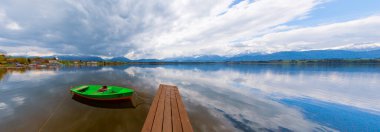 Hopfen am See, Hopfensee, Allgaeu Alps, Bavyera, Almanya