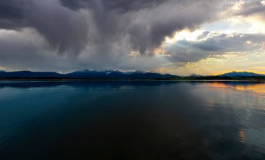 Hopfen am See, Hopfensee, Allgaeu Alps, Bavyera, Almanya