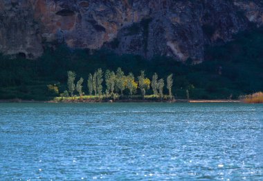 Abandoned old town view in Halfeti Town of Sanliurfa Province