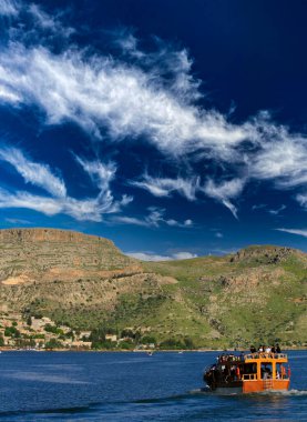 Abandoned old town view in Halfeti Town of Sanliurfa Province