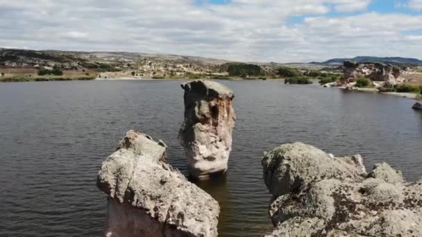 Долина Пхыа Озеро Эмре Фетхие Афьонкарахисар Турция — стоковое видео