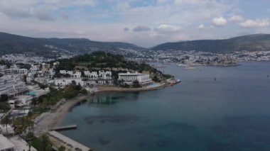 Bodrum antik kalesi Bodrum marinası ile 