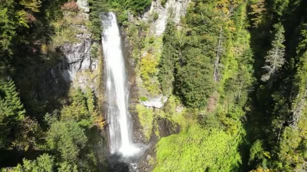 Maral Waterfall Village Maral Located Maahel Plateau Artvin Natural Wonder — Stockvideo
