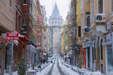 View of the Galata Tower , istanbul clipart