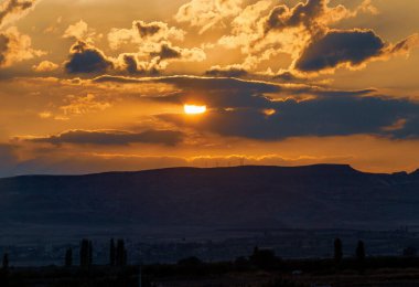 güzel manzara ve sultanmarshes (kuş cenneti) yanındaki erciyes Dağı, kayseri